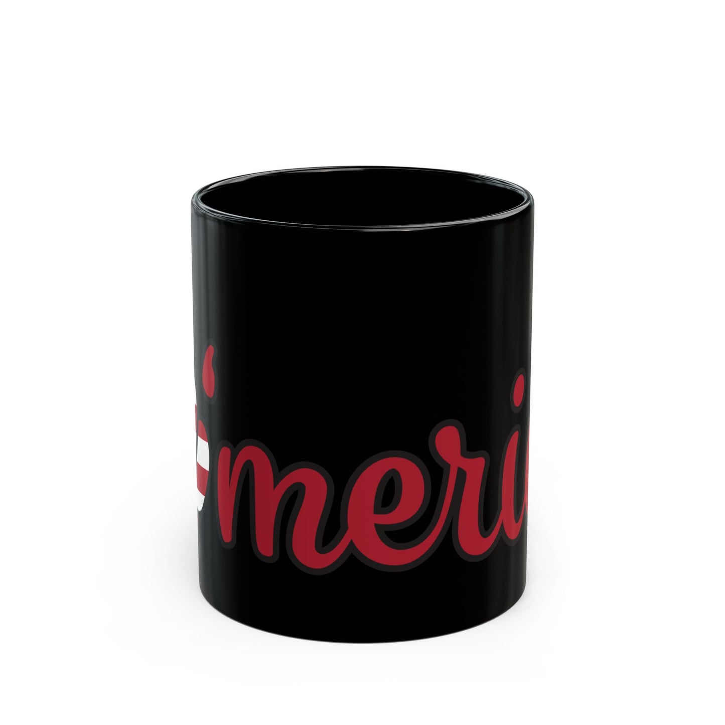 Black Mug with 'America' Design - Perfect for Coffee Lovers & Patriotic Celebrations